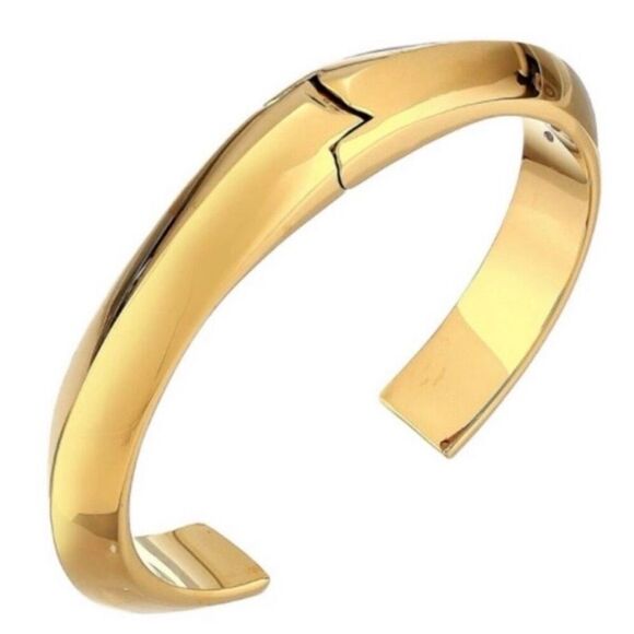 NWT Gorgeous!! Kate Spade New York Raise the Bar Cuff Gold Polished Bracelet - Picture 3 of 14